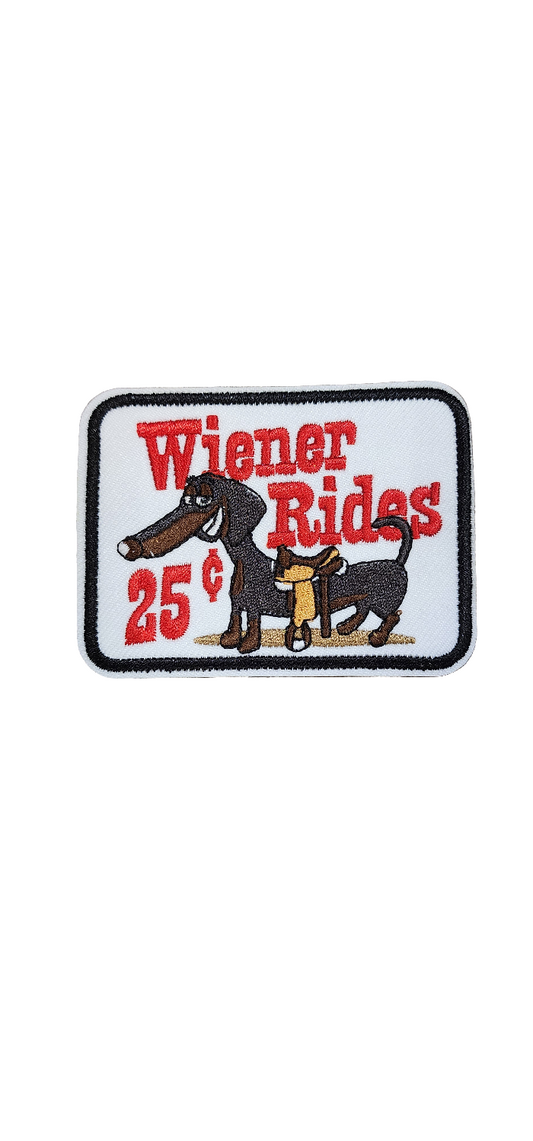 Winner rides 25 cent embroidered iron patch