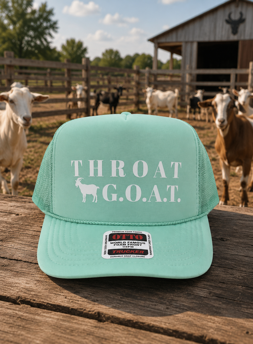 THROAT GOAT TRUCKER HAT